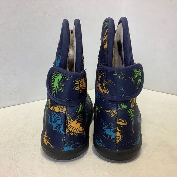 Bogs Kids' Winter Fleece Lined Rain Boots Size 10 Dinosaur Print - Picture 7 of 11